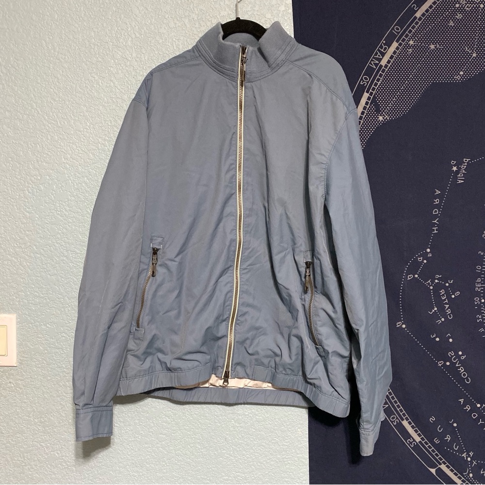Tommy Bahama Blue Windbreaker Jacket